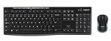 Logitech MK270 RF Wireless QWERTZ Schweiz Schwarz - Tastaturen (Standard, Kabellos, RF Wireless, QWERTZ, Schwarz, Maus enthalten)