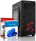 shinobee® Basic Gaming PC AMD Ryzen 5 2400G 8 Threads 3.80GHz • 16 GB DDR4 • 512 GB SSD • AMD Radeon™ RX Vega 11 Graphics 4K HDMI DX12 • Windows 11 • WLAN • Gamer PC Computer #7370